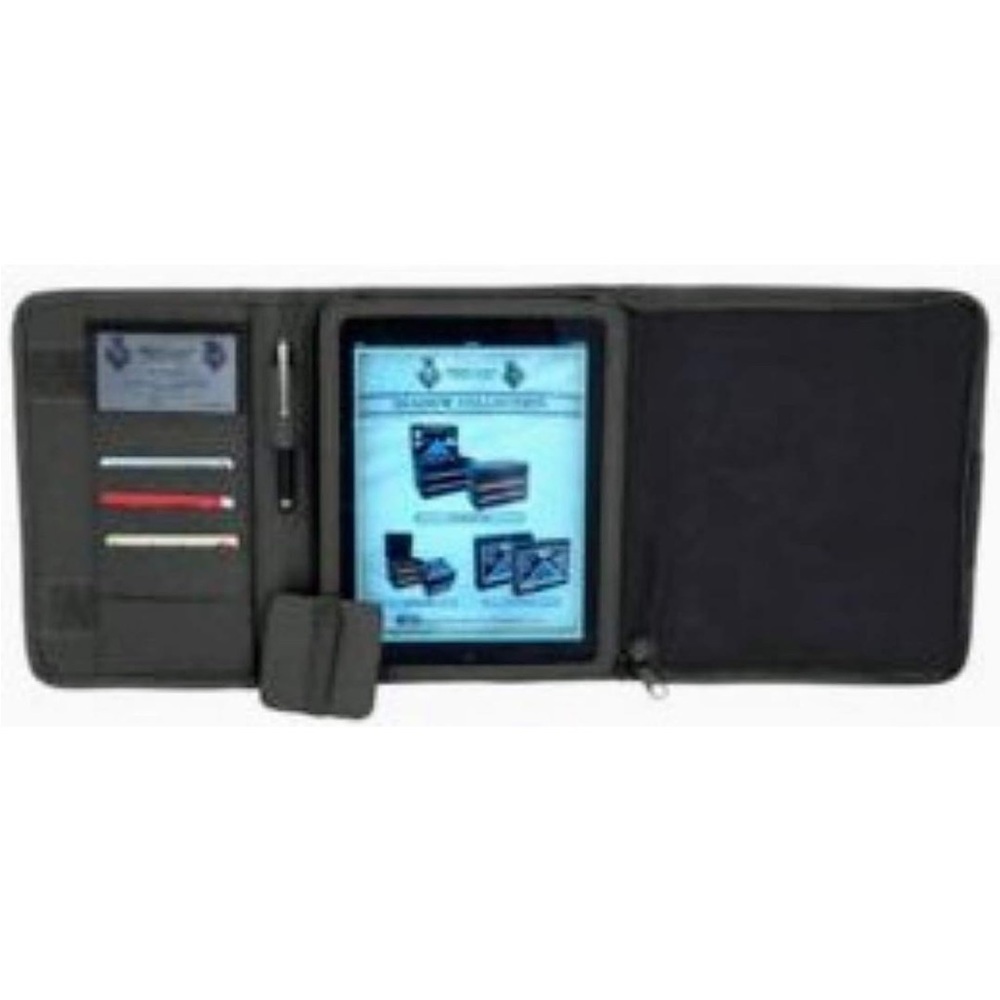 Mercury Luggage Tactical Ipadfolio, Black, 10 1/2in.x8 3/4in.x1 1/2in.